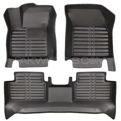 Honda Civic 5D Custom Floor Mat Black 3 Pcs - Image-1