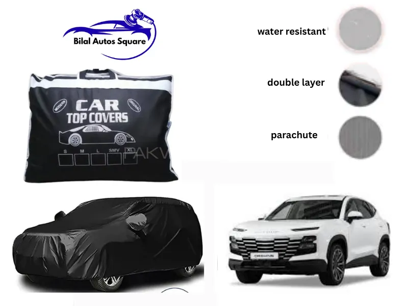 Jetour Dashing Grey Double Layer Car Cover – Waterproof & Heatproof Protection Image-1