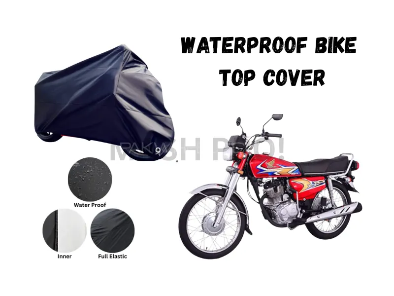 Waterproof Parachute Bike Cover for 125cc | Full Size Motorcycle Dust, Rain & Sun Protection Image-1