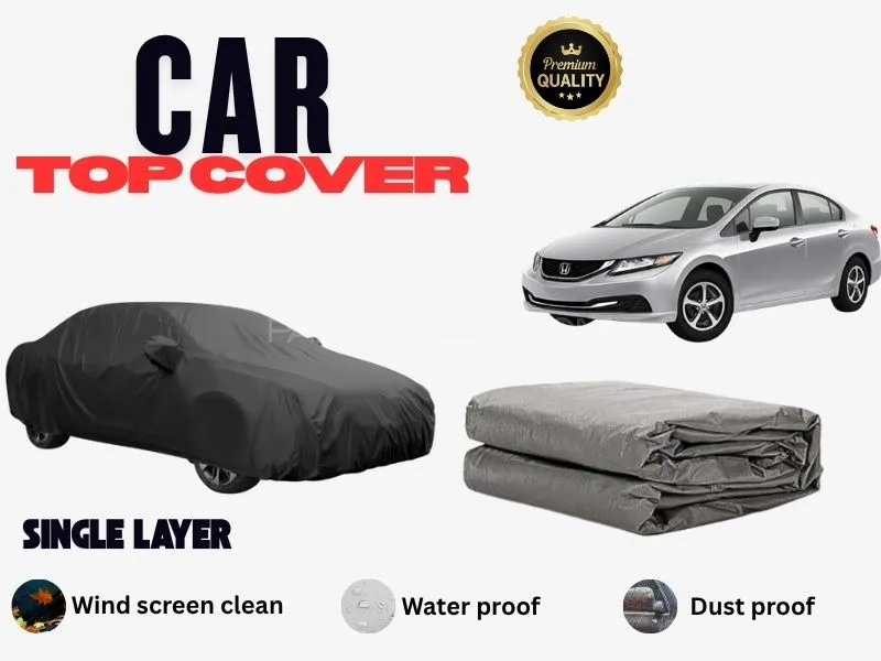 Honda Civic 2012–2016 (9th Generation Rebirth, All Variants) | Parachute Car Top Cover | Waterproof  Image-1