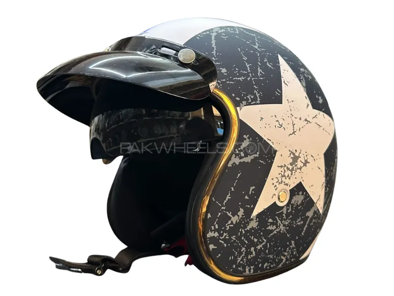 Super Air SP-510 Star Open Face Helmet – DOT Approved | Medium Size Super Air SP-510 Star Open Face Helmet – DOT Approved | Medium Size Image-1