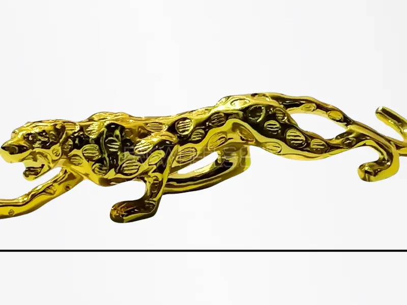 Car Dashboard Decoration | Golden Leopard | Car Automobile | Interior Dashboard | Home Decoration Image-1