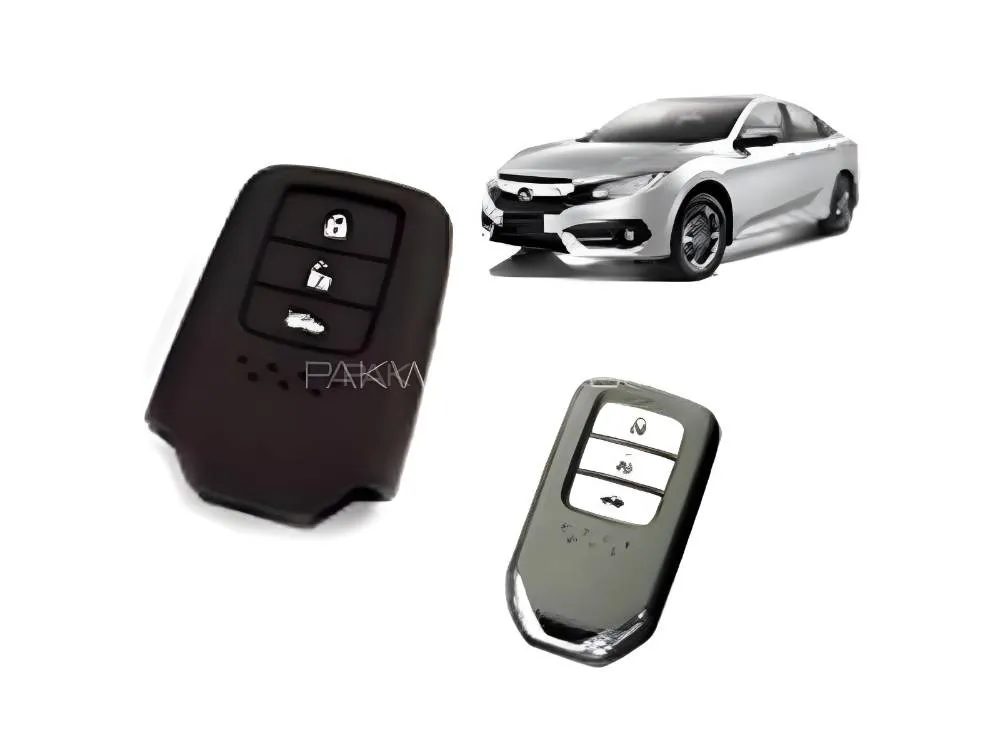 Honda Civic 2016-2022  Silicon Key Cover - Civic Key Cover in Rubber. Rubber Protection Cover. Honda Civic 2016-2022  Silicon Key Cover - Civic Key Cover in Rubber. Rubber Protection Cover. Image-1