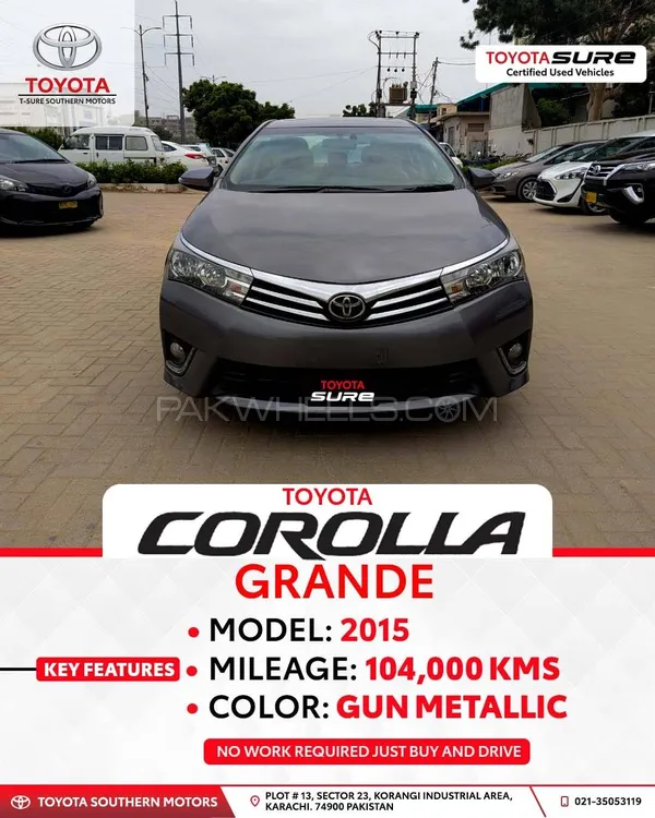 Toyota Corolla 2015 for Sale in Karachi Image-1