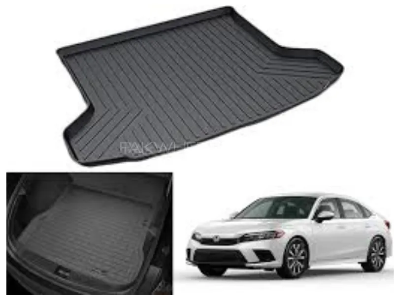 Honda Civic 2025 Car Trunk  Matt Tray Plastic Imported Material Fresh Quality  Image-1