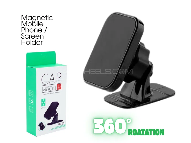 Magnetic Car Phone Holder | Car Air Vent Phone Mount 360° | Universal Dashboard Magnet Cell Phone Ho Image-1