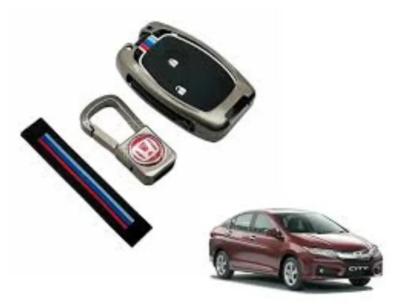 Honda city 2025 Car Metal Key Cover Pouch Smart Look Stylish Durable Protection    Image-1