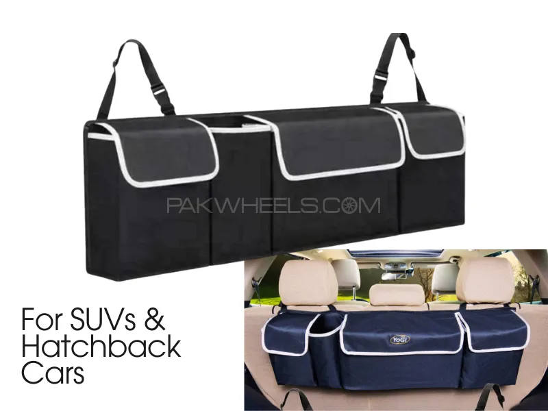 Trunk Storage | Bag Rear Seat Back | Hanging Vehicle Organizer Image-1