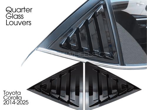 Toyota Corolla 2014-2025 | Quarter Window Louvers | OEM Quality |Tape Fitting | Black-1Pair Toyota Corolla 2014-2025 | Quarter Window Louvers | OEM Quality |Tape Fitting | Black-1Pair