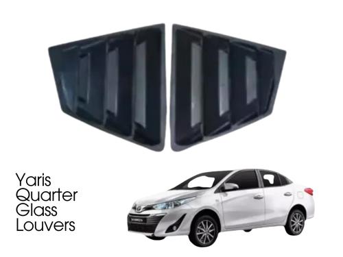 Toyota Yaris | Quarter Window Louvers | OEM Quality |Tape Fitting | Black-1Pair Toyota Yaris | Quarter Window Louvers | OEM Quality |Tape Fitting | Black-1Pair