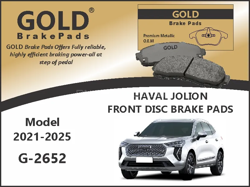 Haval Jolion Front Premium Disc Brake Pads G-2652 Image-1