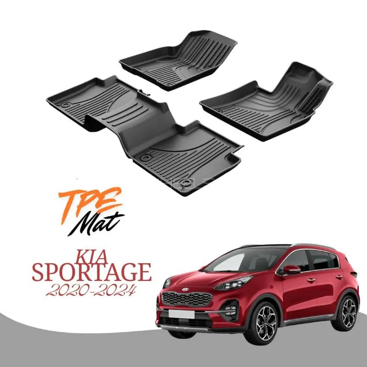 Kia Sportage 2020–2024 TPR Car Floor Mats – Custom Fit, All-Weather Protection | Waterproof, Anti-Sl Image-1