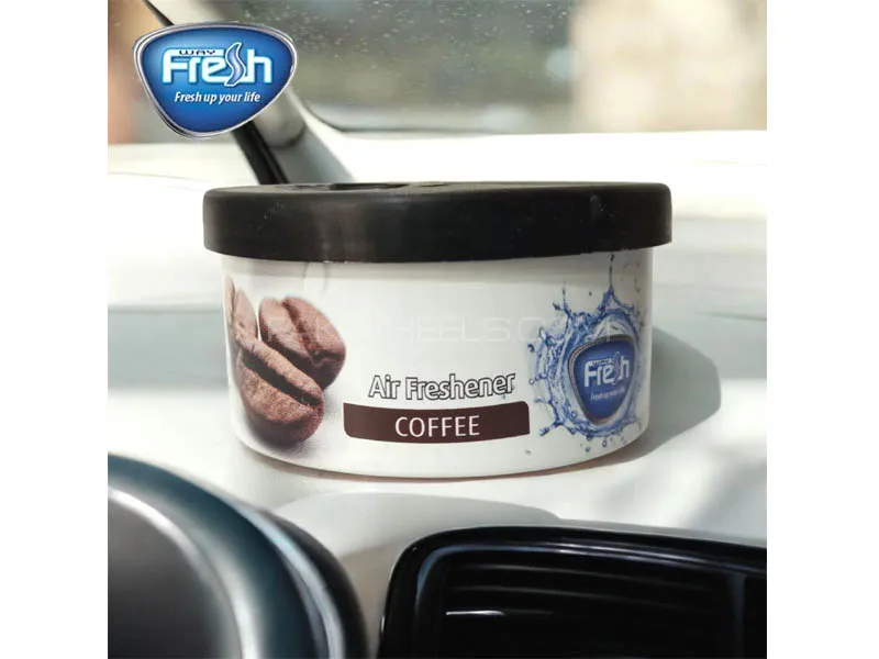 FreshWay Car AirFreshener - Coffee - Made In Europe - Long Lasting Fragrance - Car Perfume Image-1