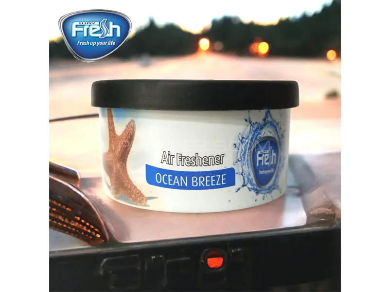 FreshWay Car AirFreshener - Ocean Breeze - Made In Europe - Long Lasting Fragrance - Car Perfume Image-1