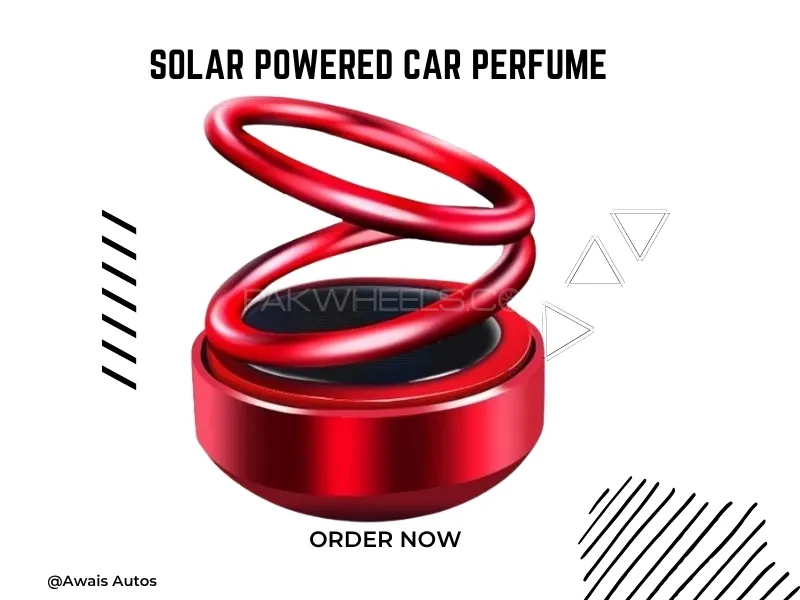 Solar Powered Car Perfume | Rotating Aromatherapy Diffuser Image-1