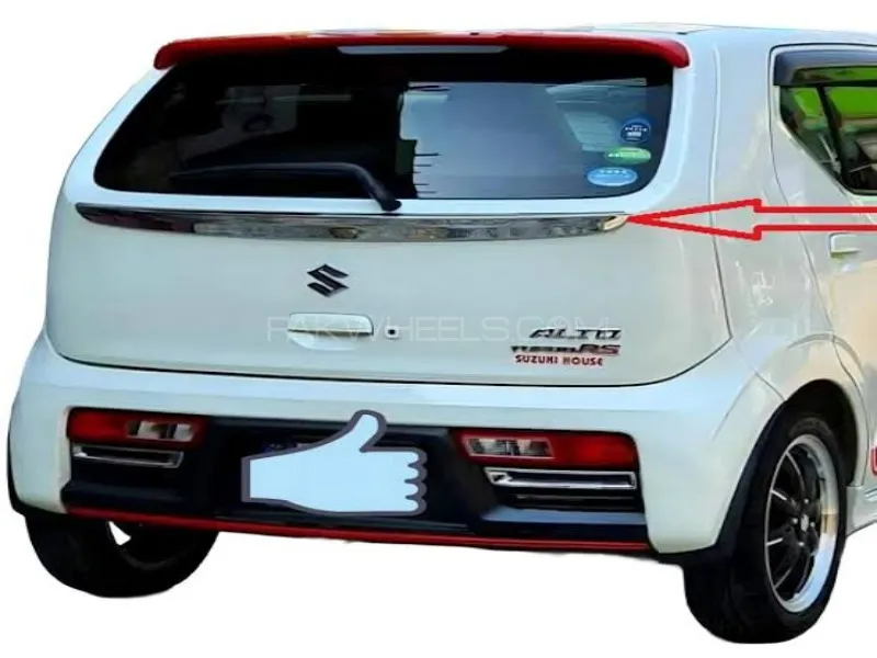 Suzuki Alto 660cc Trunk Garnish Chrome Image-1