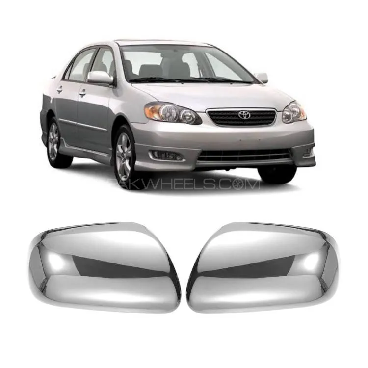 Toyota Corolla 2005 Chrome Side Mirror Covers Image-1