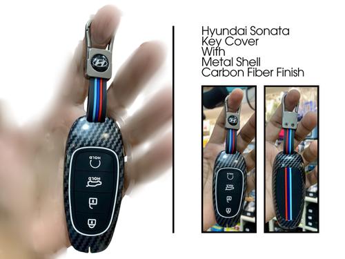Hyundai Sonata | Metal Key Cover | Premium Carbon Fiber Finish Hyundai Sonata | Metal Key Cover | Premium Carbon Fiber Finish