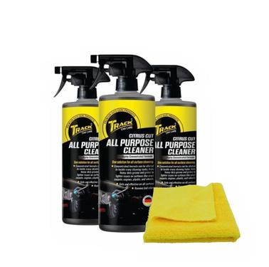 Track Car Care-Pack of 3 Citrus Cut All Purpose Cleaner 500ml  With Microfiber Towel Track Car Care-Pack of 3 Citrus Cut All Purpose Cleaner 500ml  With Microfiber Towel