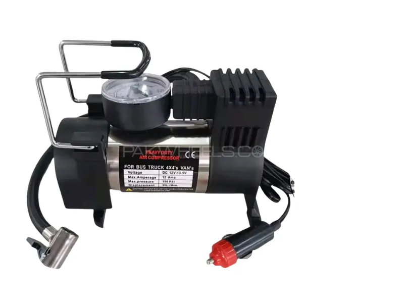Single Cylinder | 12V Air Compressor Pump Car Tyre | Tire Inflator 150PSI New Image-1
