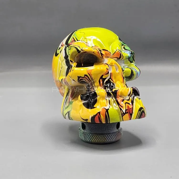 Universal Hydro Dip Skull Gear Knob – Manual Shifter for Cars & Trucks Image-1