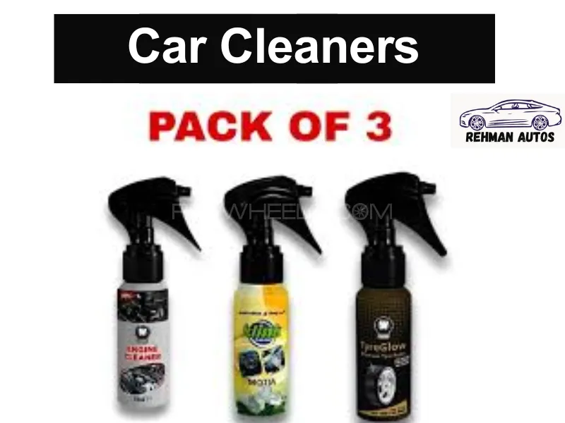 Car Cleaning Essentials Kit – Pack of 3 Multi-Surface Cleaners for Interior & Exterior Care Image-1