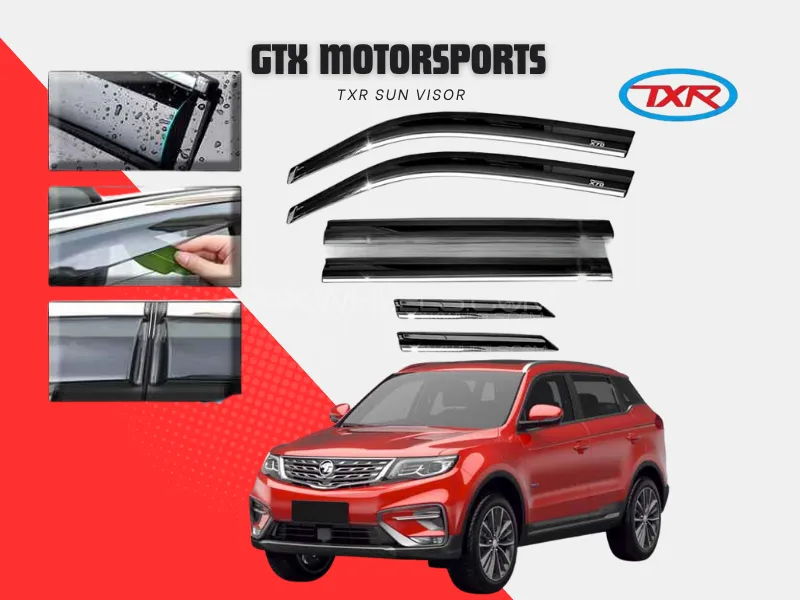 TXR Stainless Steel Door Visor / Air Press – Proton X70 (6Pcs Set) Image-1