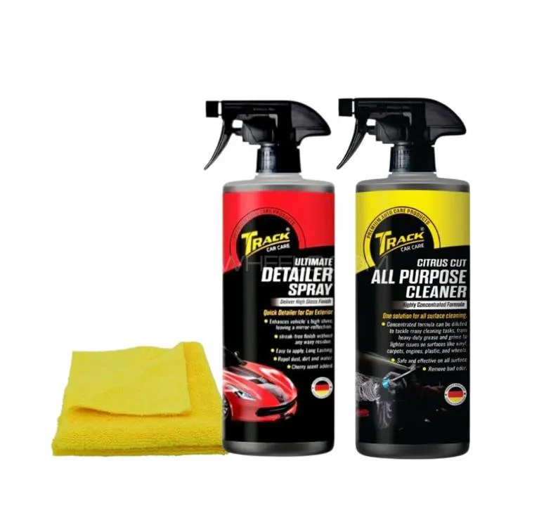 Track Quick Detailer And All Purpose Cleaner 500ml With Free Microfiber Towel Image-1