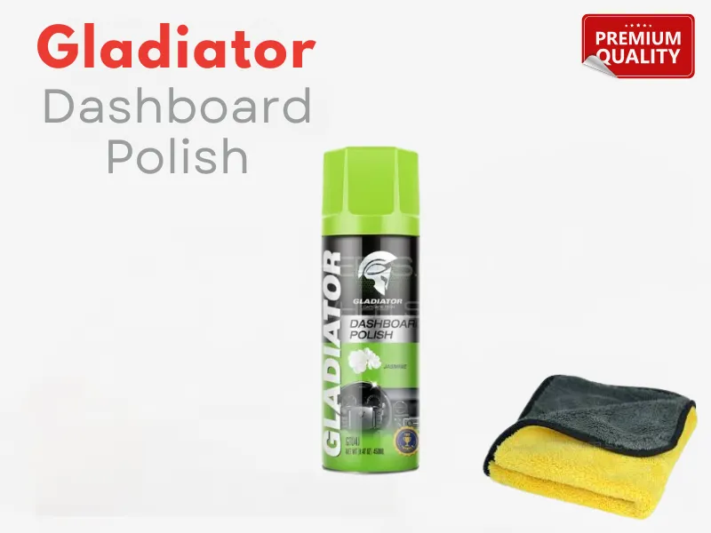 Gladiator Car Dashboard Polish 450ml | Jasmine Fragrance | UV Protection & Gloss Finish Gladiator Car Dashboard Polish 450ml | Jasmine Fragrance | UV Protection & Gloss Finish Image-1