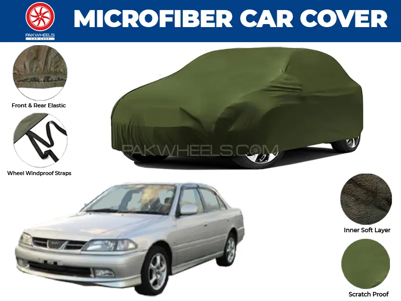 Toyota Corona 1998-2001 | Water Repellent and Anti Scratch Microfiber Car Top Cover Image-1