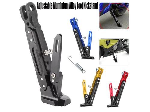 Motorcycle CNC Full Aluminum Alloy Adjustable Side Stand / Kickstand- Random Color Motorcycle CNC Full Aluminum Alloy Adjustable Side Stand / Kickstand- Random Color