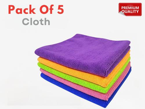 Pack of 5 Microfiber Cleaning Cloth | Super Absorbent & Scratch-Free | Multi-Purpose Use Pack of 5 Microfiber Cleaning Cloth | Super Absorbent & Scratch-Free | Multi-Purpose Use