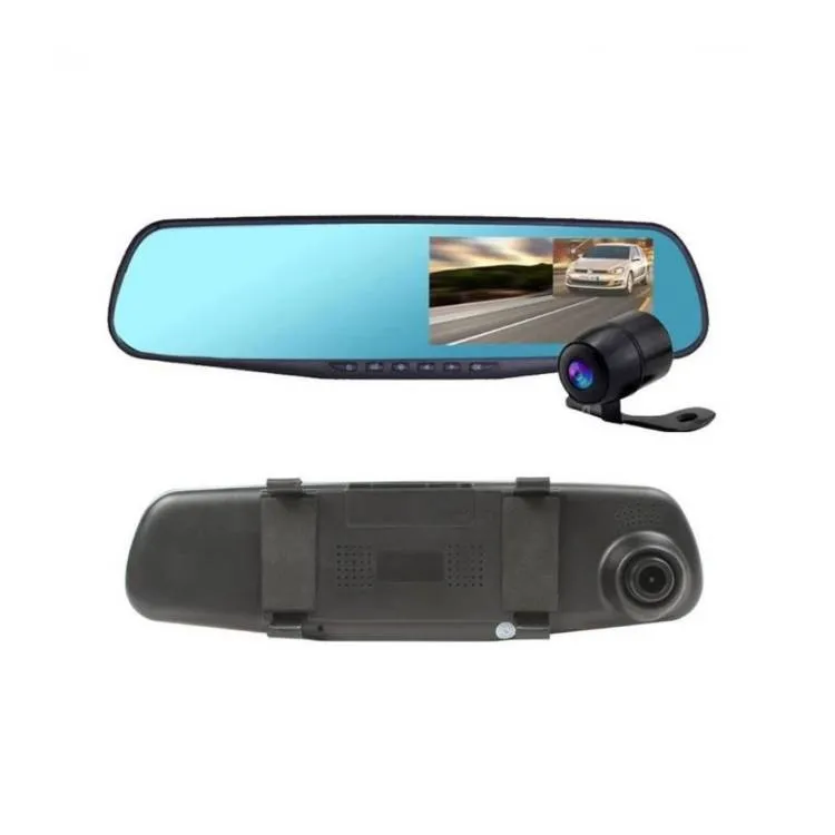 Car DVR Mirror DUAL Camera Front/Back 1080p Car DVR Mirror DUAL Camera Front/Back 1080p Image-1
