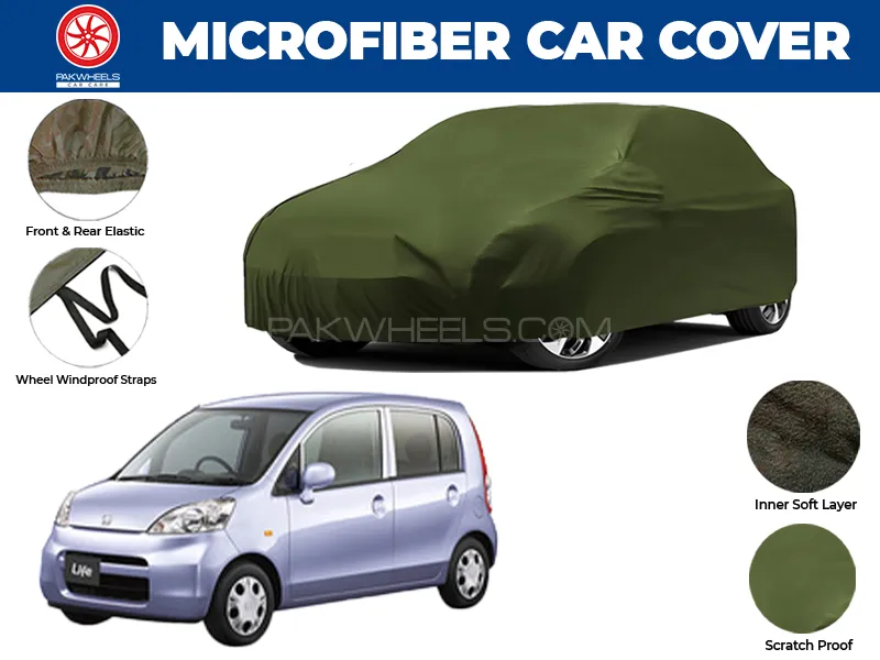 Honda Life 2003-2008 | Water Repellent and Anti Scratch Microfiber Car Top Cover Honda Life 2003-2008 | Water Repellent and Anti Scratch Microfiber Car Top Cover Image-1