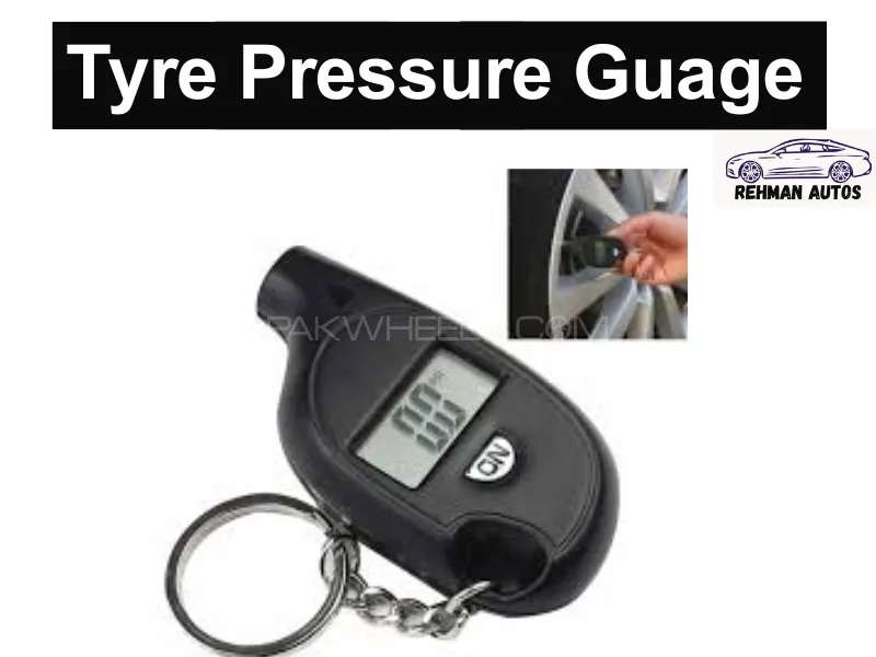 LCD Digital Tire Pressure Gauge – Portable Air Pressure Meter for Car, Bike & Motorcycle Image-1