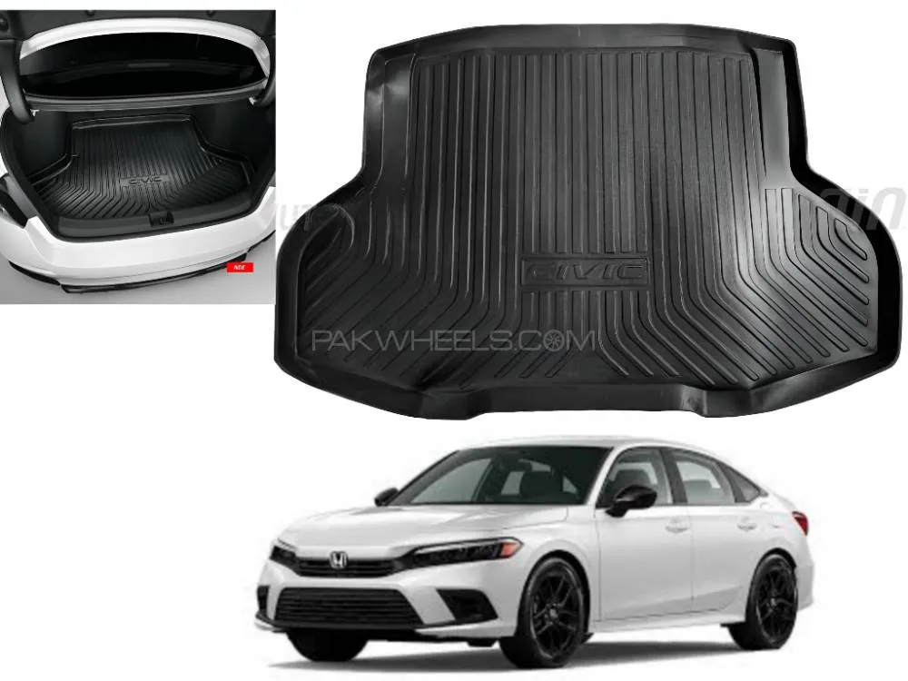 New Honda Civic 2022-2025 5D Trunk Mat - Trunk Mat PVC - Cargo Mat Floor Tray For Civic. New Honda Civic 2022-2025 5D Trunk Mat - Trunk Mat PVC - Cargo Mat Floor Tray For Civic. Image-1