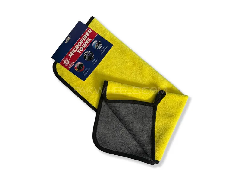 PakWheels Car Care - Microfiber Towel 40X40 (600GSM) - Car Shampoo Apply & Car Washing (Pack of 1) PakWheels Car Care - Microfiber Towel 40X40 (600GSM) - Car Shampoo Apply & Car Washing (Pack of 1) Image-1