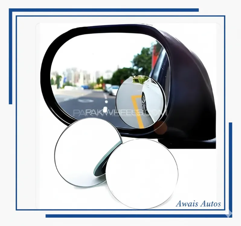 2Pcs Adjustable Blind Spot Mirror | 360° Wide Angle Rear View | Safe Driving Accessory 2Pcs Adjustable Blind Spot Mirror | 360° Wide Angle Rear View | Safe Driving Accessory Image-1