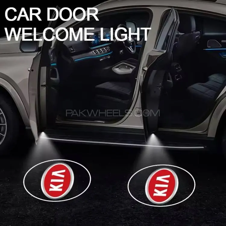 2pcs Car Door Logo Projection Light KIA Image-1
