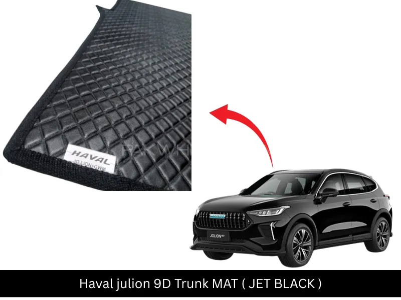 HAVAL JOLION 2021-2025 9D Trunk MAT ( JET BLACK ) HAVAL JOLION 2021-2025 9D Trunk MAT ( JET BLACK ) Image-1