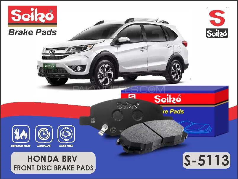 Honda BRV Premium Seiko Front Disc Brake Pad Honda BRV Premium Seiko Front Disc Brake Pad Image-1