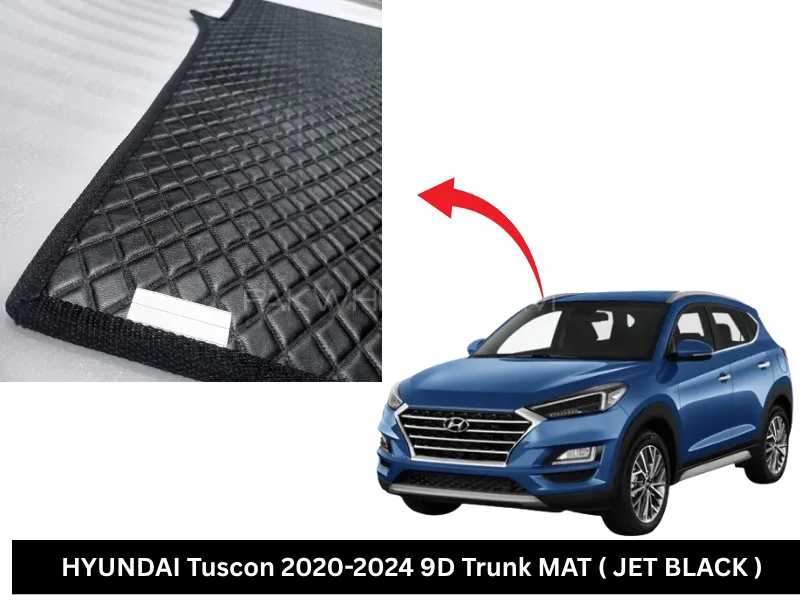 HYUNDAI Tuscon 2020-2024 9D Trunk MAT ( JET BLACK ) Image-1