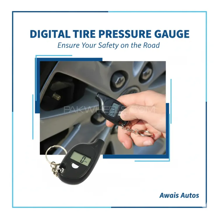 LCD Digital Screen Tire Pressure Gauge | Universal Tyre Checker | For Car Truck Bike LCD Digital Screen Tire Pressure Gauge | Universal Tyre Checker | For Car Truck Bike Image-1