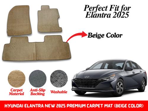 Premium Quality Hyundai Elantra New 2025 Fitting Carpet Floor Mats (Beige) | Perfect Fit Mats Premium Quality Hyundai Elantra New 2025 Fitting Carpet Floor Mats (Beige) | Perfect Fit Mats