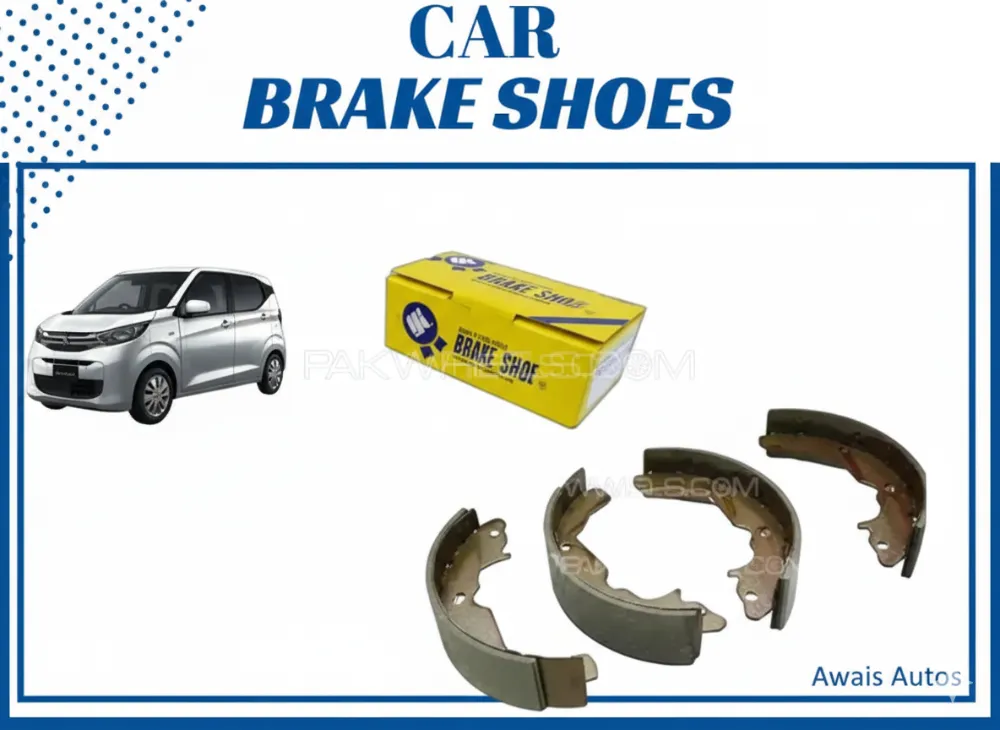 Mitsubishi EK X 2019–2025 Rear Brake Shoe Set – MK Japan OEM Quality, Durable & Reliable Performance Image-1