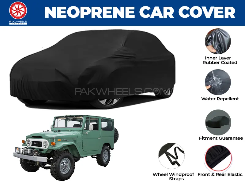 Toyota Land Cruiser FJ40 1960-1984 | Water Repellent Neoprene Car Cover Toyota Land Cruiser FJ40 1960-1984 | Water Repellent Neoprene Car Cover Image-1