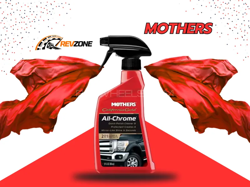 Mothers All Chrome Quick Polish Cleaner 12 oz - Made in USA Image-1
