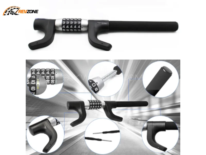 Password Steering Wheel Anti Theft Lock Image-1