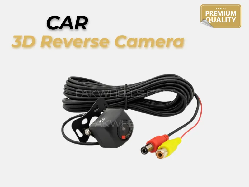 Universal 3D Car Reverse Camera | Wide-Angle Night Vision | Waterproof Fit for All Vehicles Image-1
