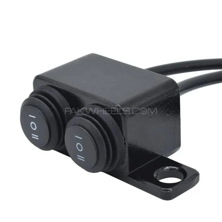 Motorcycle Metal Switch Waterproof Double Point Switch for Bike Headlight High Low Beam 1 Pc Image-1